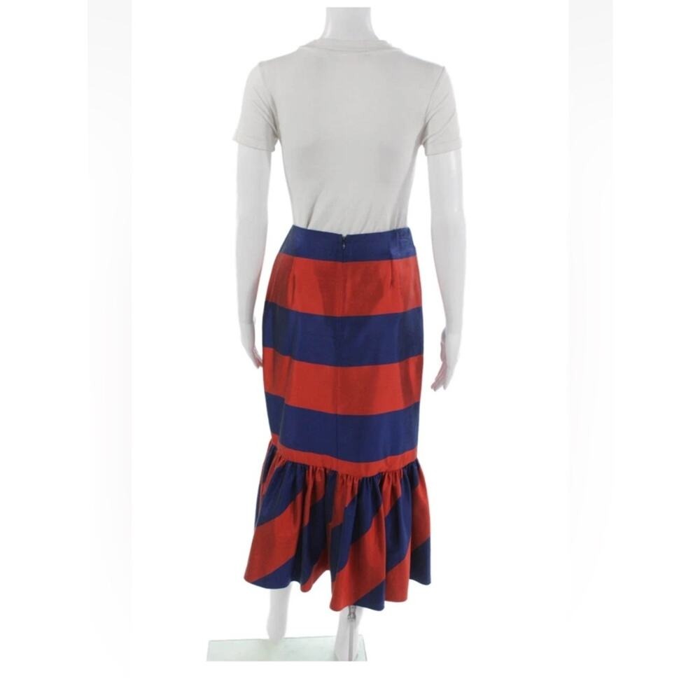 J.Crew Rugby Stripe ruffle faux wrap style skirt 4 - Picture 12 of 14